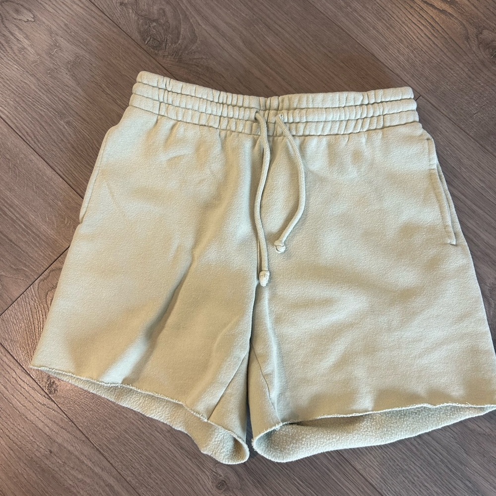 TNA Sage green Track shorts with Elastic Waistband